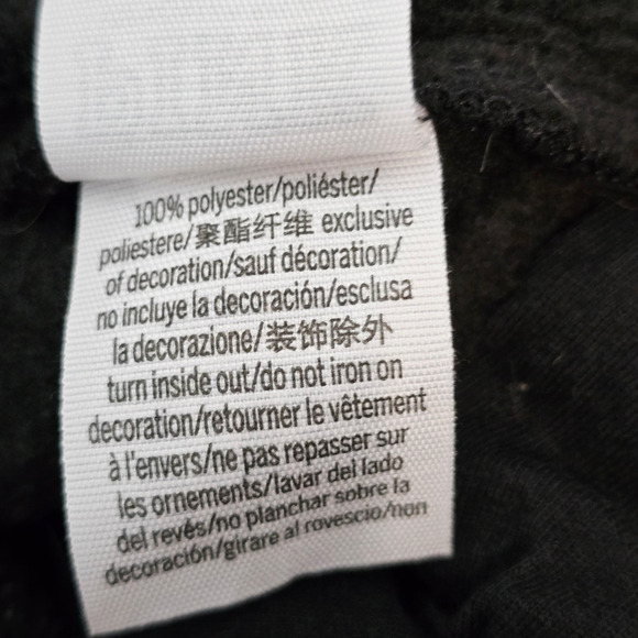 Victoria Secret Pink Black Camoflauge Reversible Womens Sherpa Jacket L - Picture 8 of 8